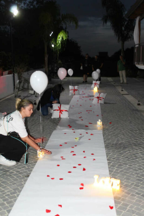 SORPRESA CON FUOCHI D'ARTIFICIO PRIMA DELLE NOZZE