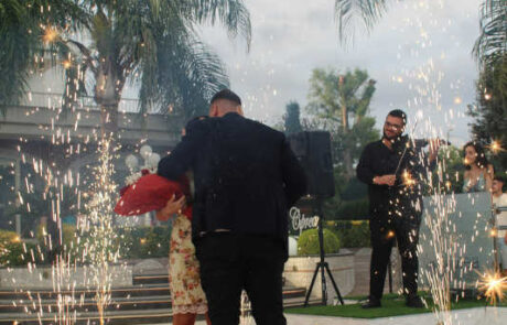 FUOCHI D’ARTIFICIO PER LA PROPOSTA DI MATRIMONIO